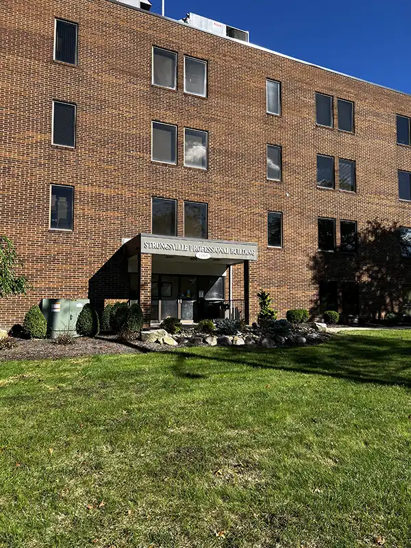 The front of the building at The Strongsville Center for Cosmetic & Implant Dentistry 